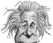 karykatura einsteina gora